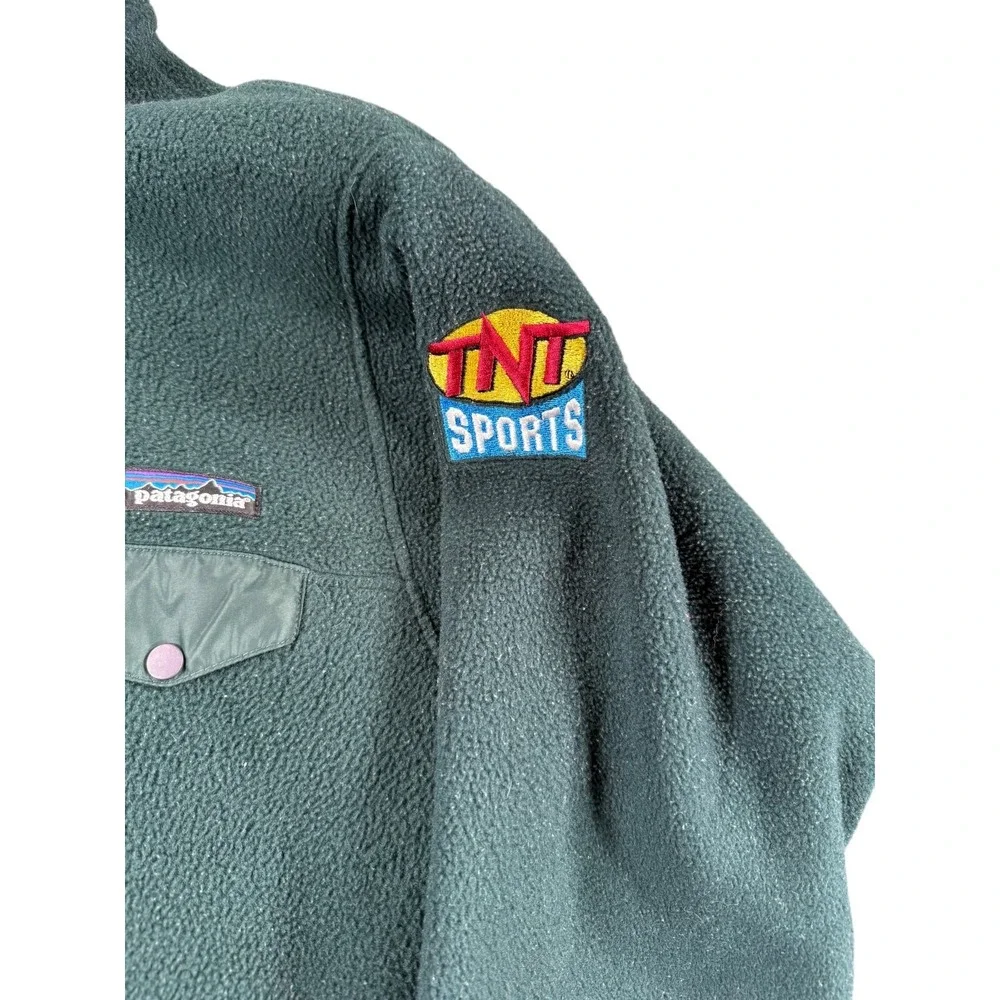 Vintage Patagonia Synchilla Snap Pullover Fleece Jacket Mens‎ Small Green Purple